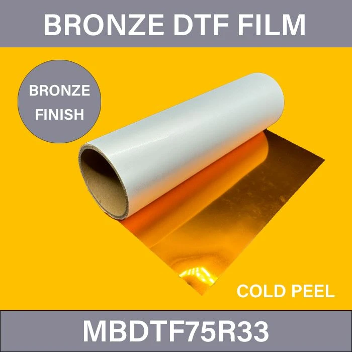 Lámina de transferencia DTF de color bronce