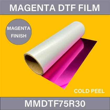 Rollo de papel DTF de color magenta