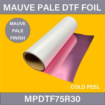 Rollo de aluminio dtf pálido de mauve