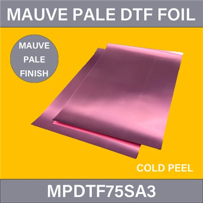 Hoja de transferencia de DTF pálido de Mauve